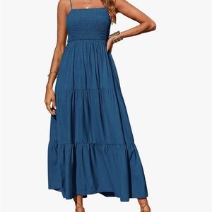 PrettyGarden Casual Spaghetti Strap Maxi Dress